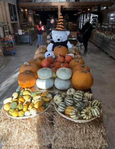 Magasin de la Ferme de la Chasseloire au moment d'halloween près de Nantes