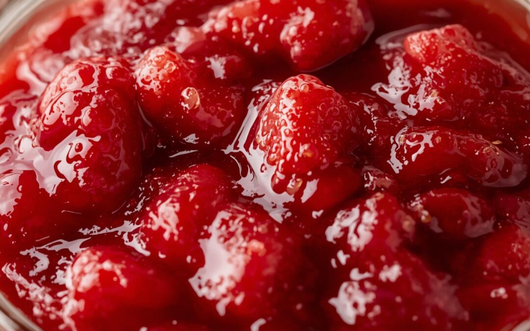 Compote de fraises fraîches cueillies à la ferme de la chasseloire, à saint herblain, près de Nantes