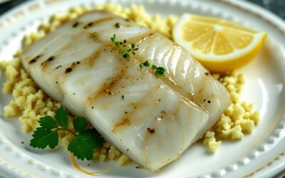 Filet de sébaste et semoule au citron