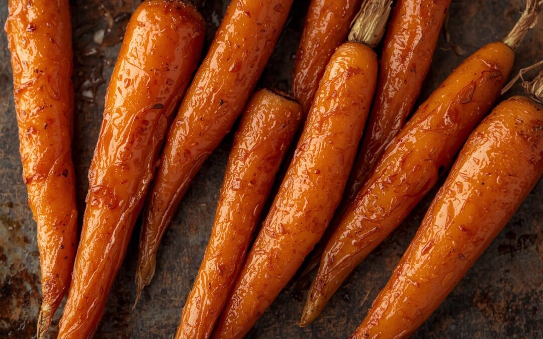 Carottes rôties au miel et aux épices