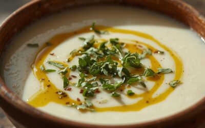 Velouté de céleri rave et coco