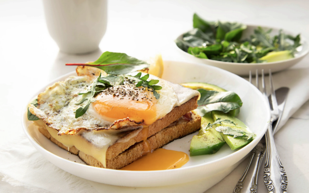 Recette de croque madame aux épinards le produit de la semaine à retrouver à la ferme de la chasseloire à saint herblain près de nantes