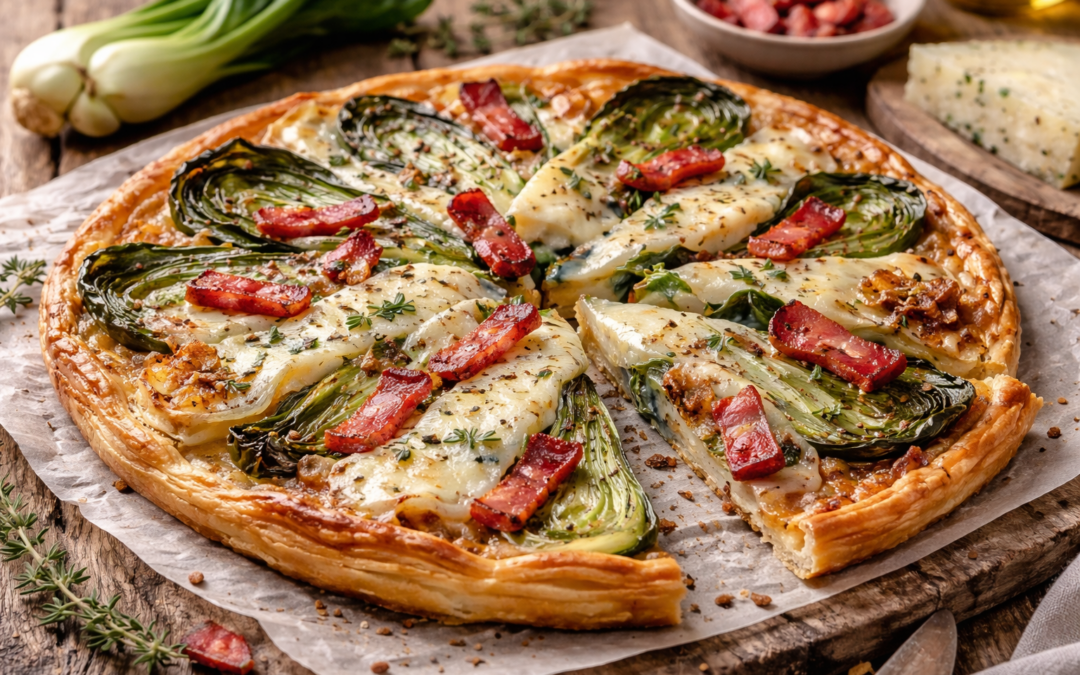 recette de tarte fine au pak choi le produit de la semaine mis en avant à la ferme de la chasseloire à saint herblain près de nantes