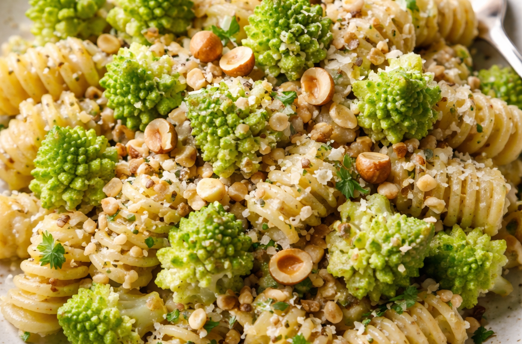 Matsatori au romanesco et noisette