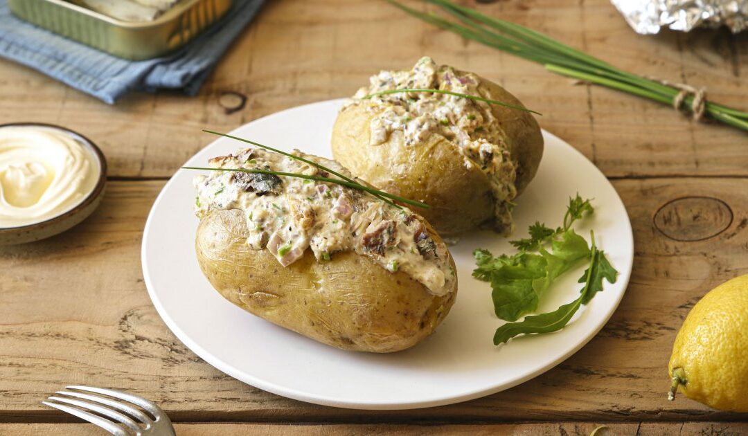 Pommes de terre farcies aux sardines